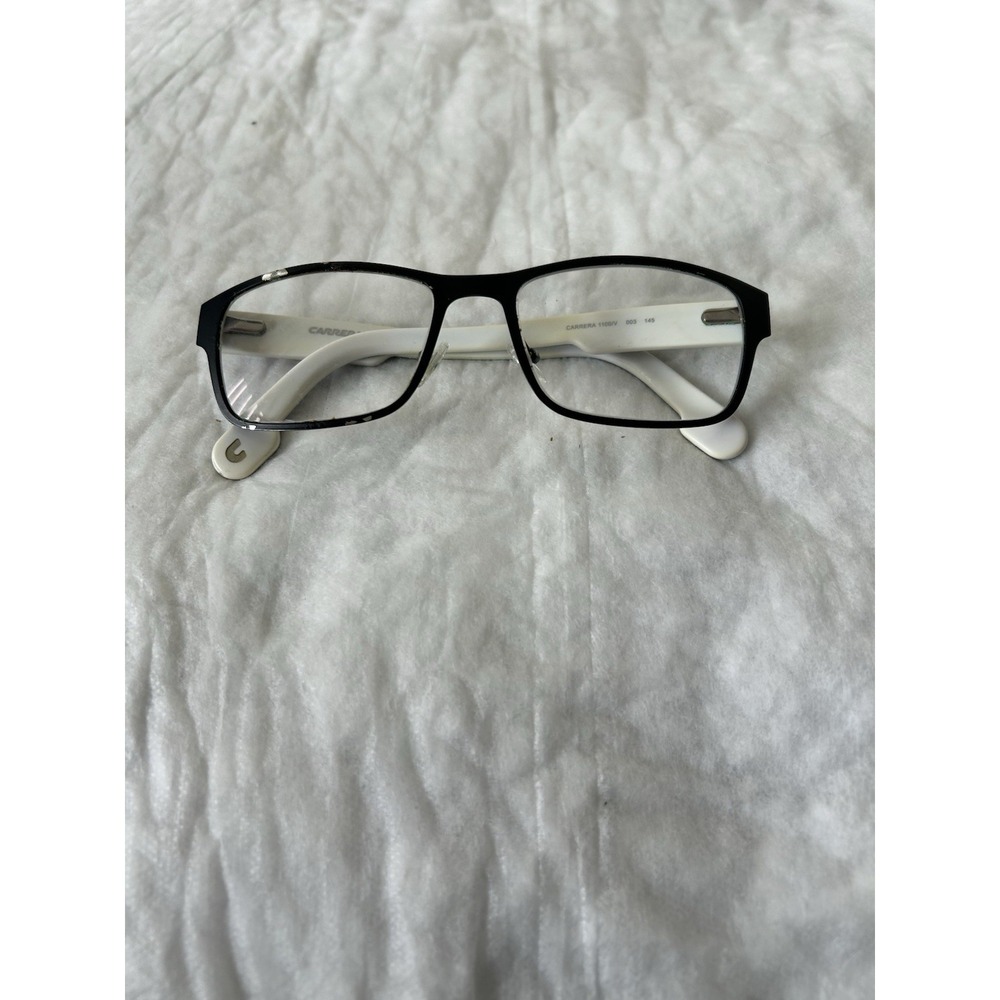 Carrera 1100/V 003 Black White Square Eyeglasses 55-18-145 - Frames Only